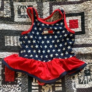 Tommy Hilfiger baby America blue stars swimsuits 3-6 months